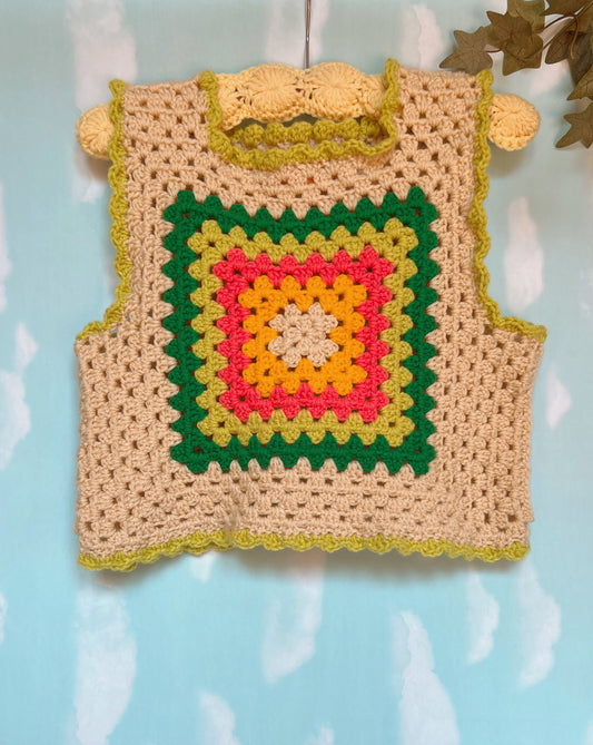 Spring Watermelon Crochet Vest