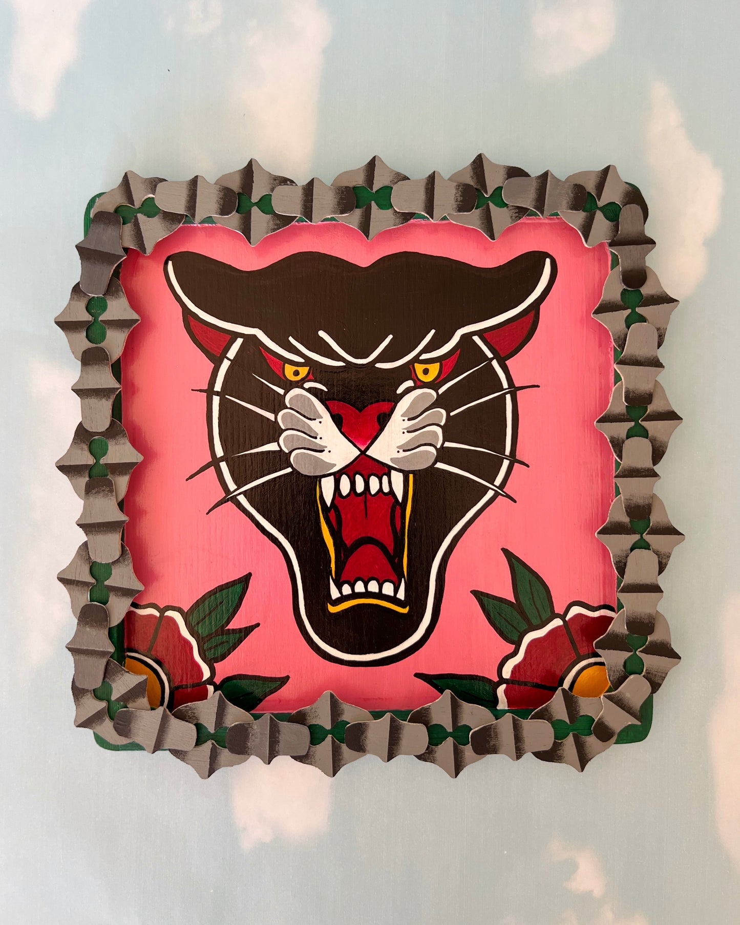 Panther Head Painting - Made to Order
