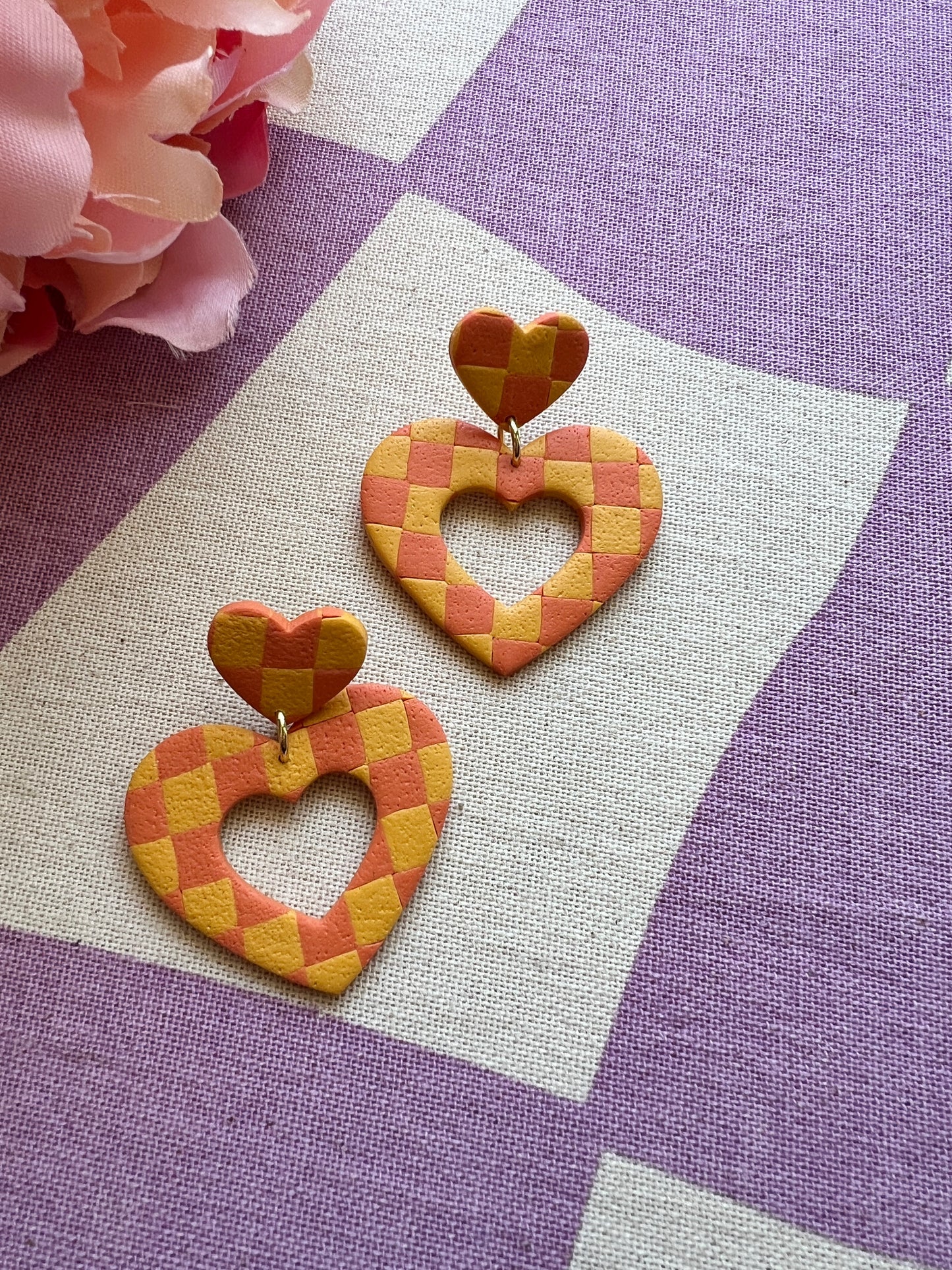 Retro Hearts-Checkerboard