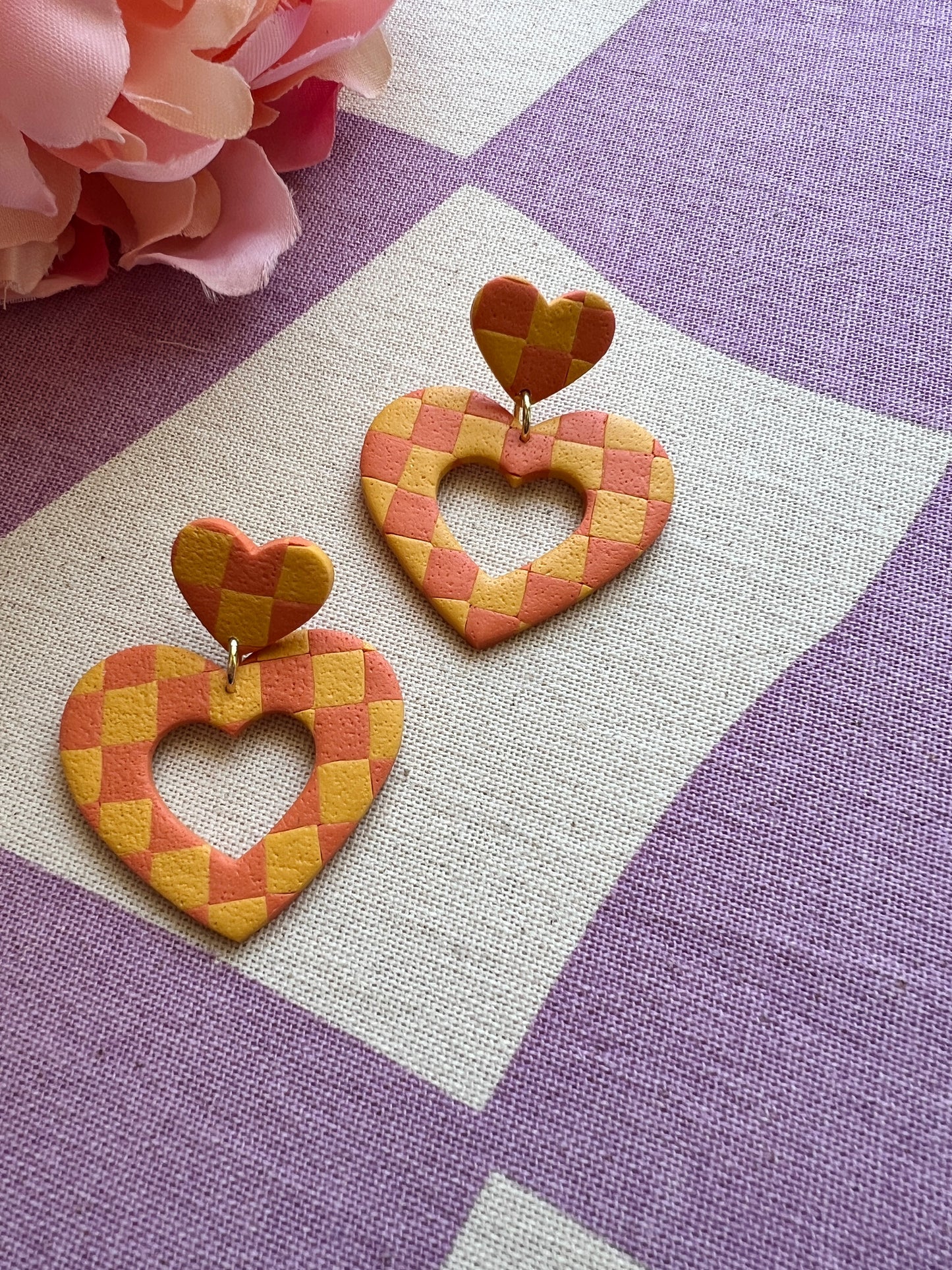 Retro Hearts-Checkerboard